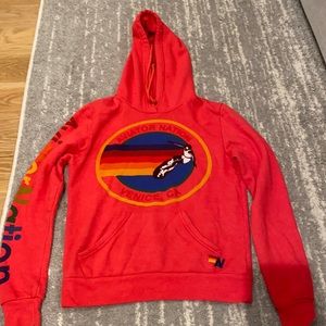 Women’s Neon Red Aviator Nation Sweatshirt